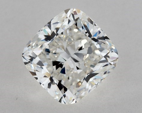 This 2.51 carat cushion modified diamond G color VVS2 clarity has Ideal proportions and a diamond grading report from GIA